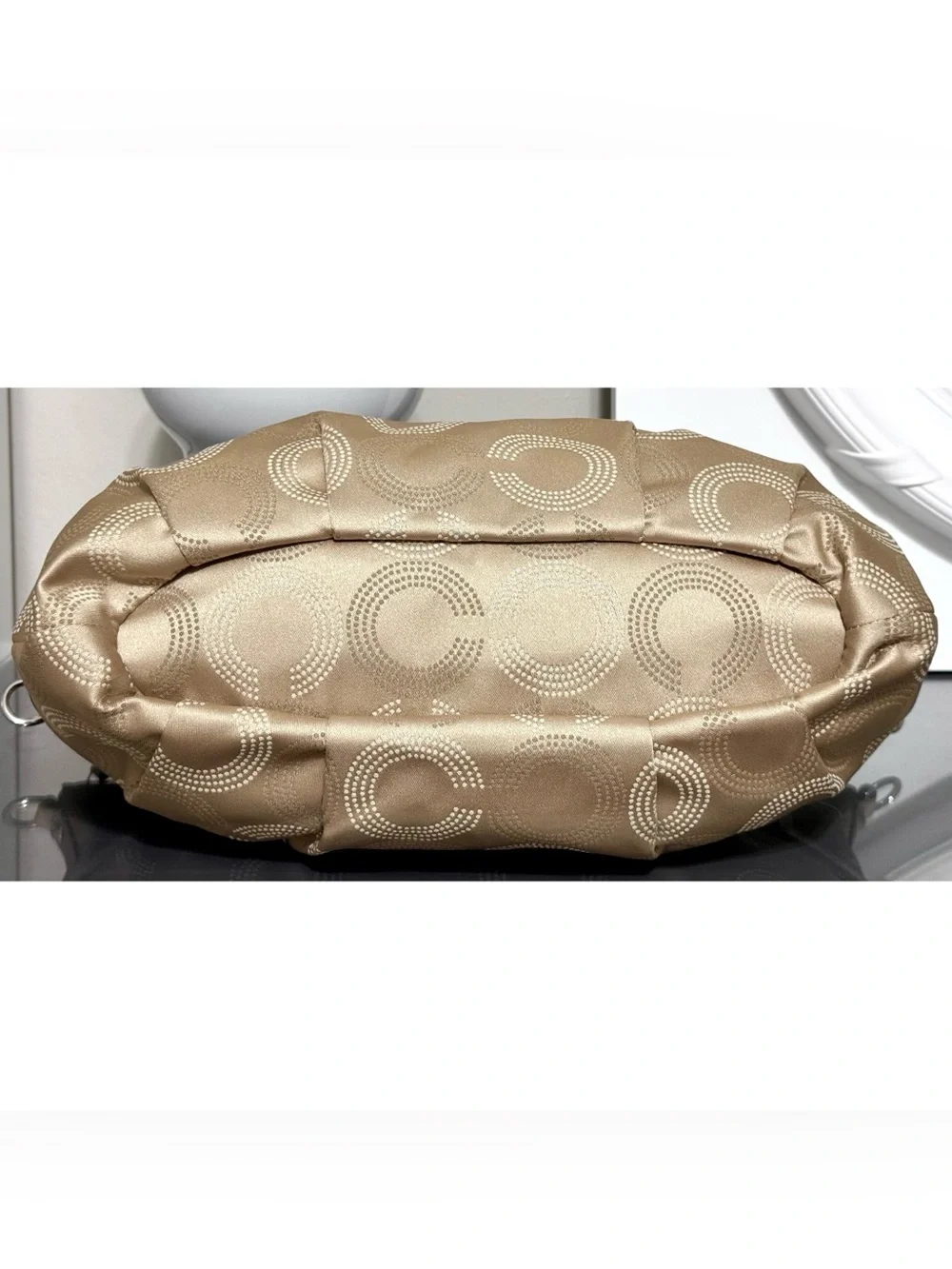 COACH Madison Dotted Op Art Large Sophia Satchel 15957